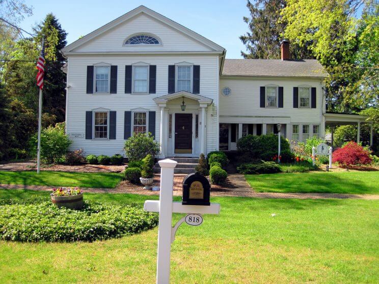 Bed and breakfast typique du Connecticut sur l'Est des USA