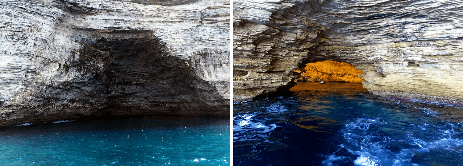 Grottes marines à Bonifacio
