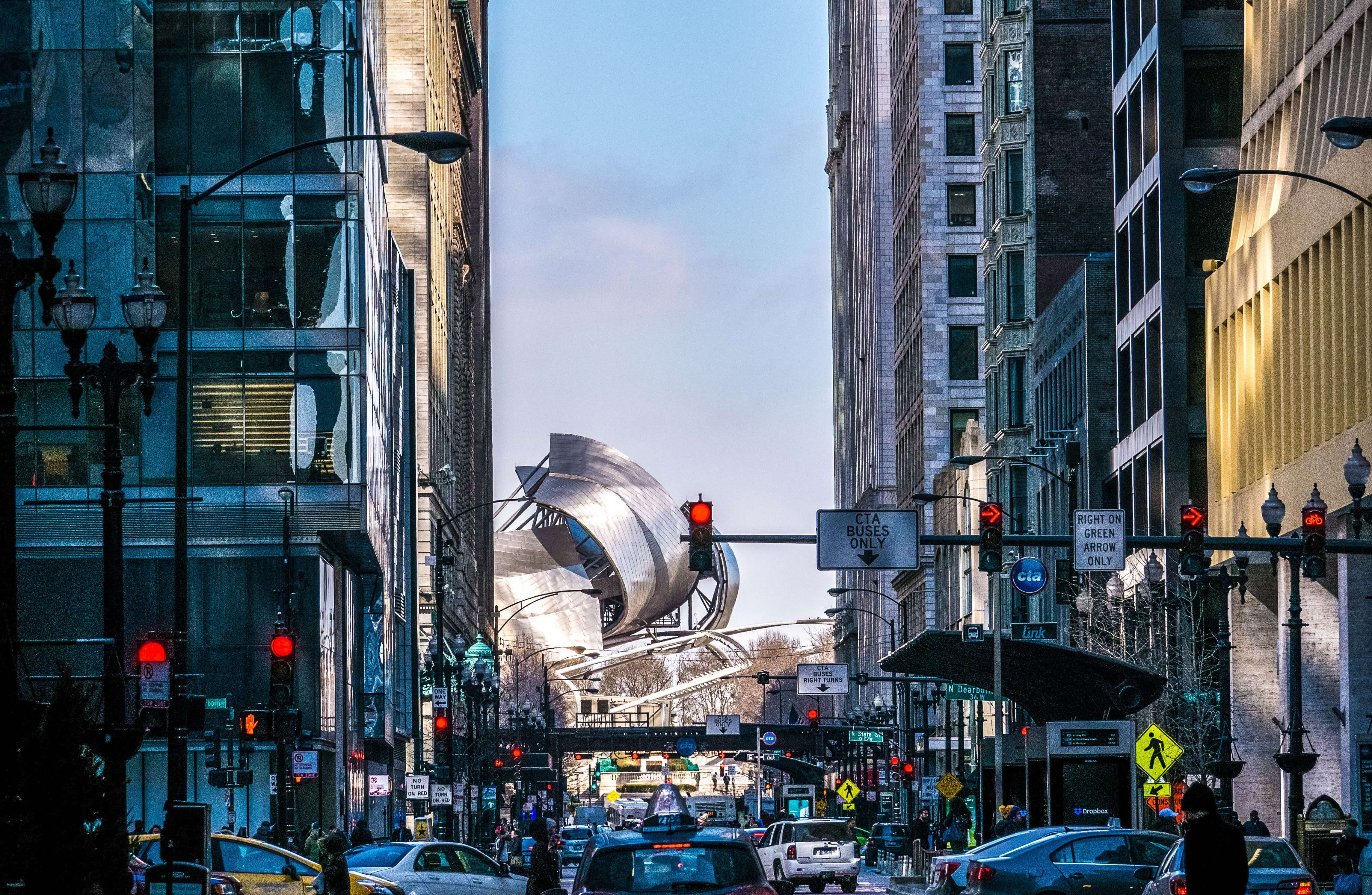 Rue du Loop à Chicago