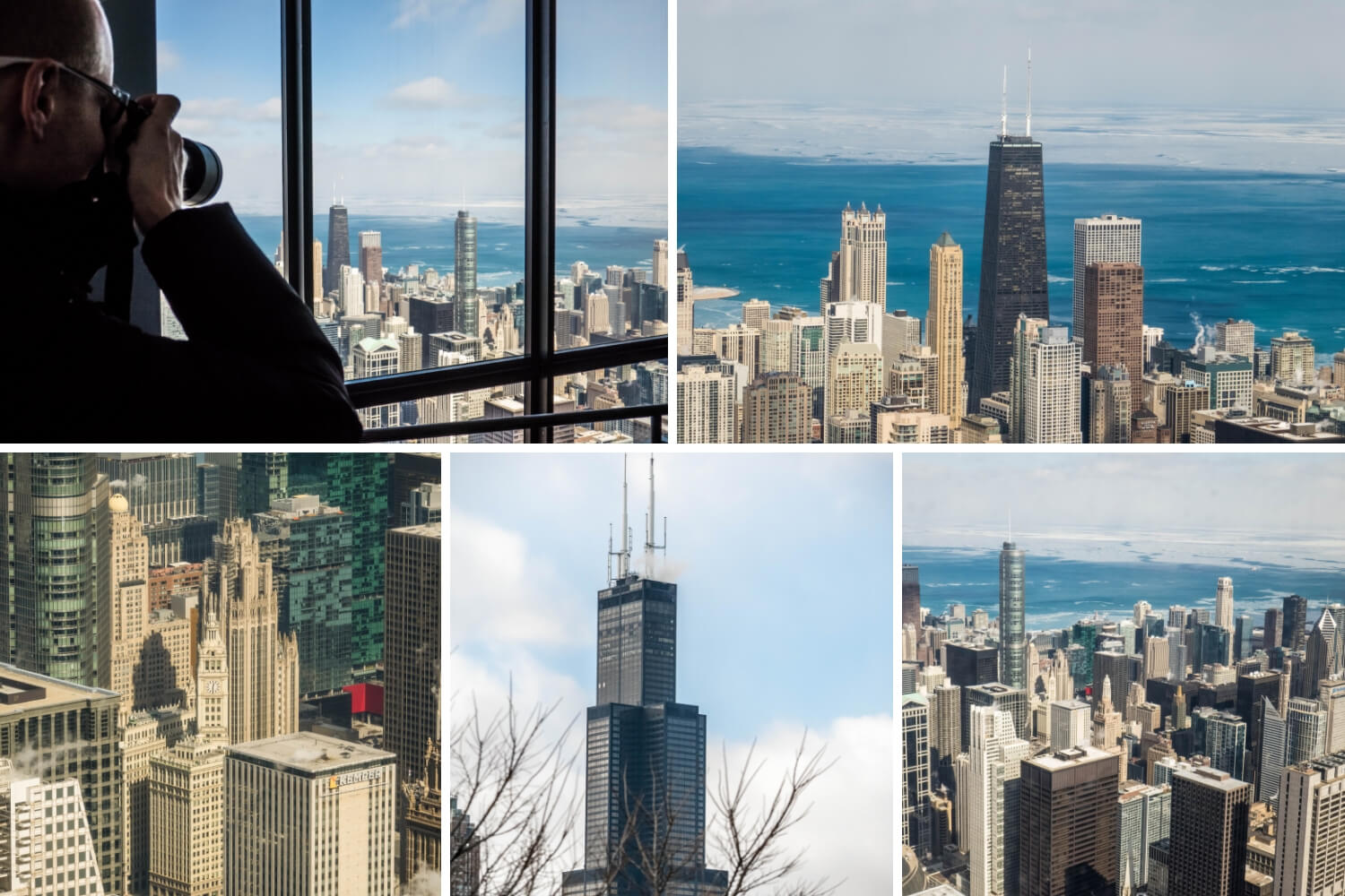 Willis Tower vues depuis le skydeck Chicago