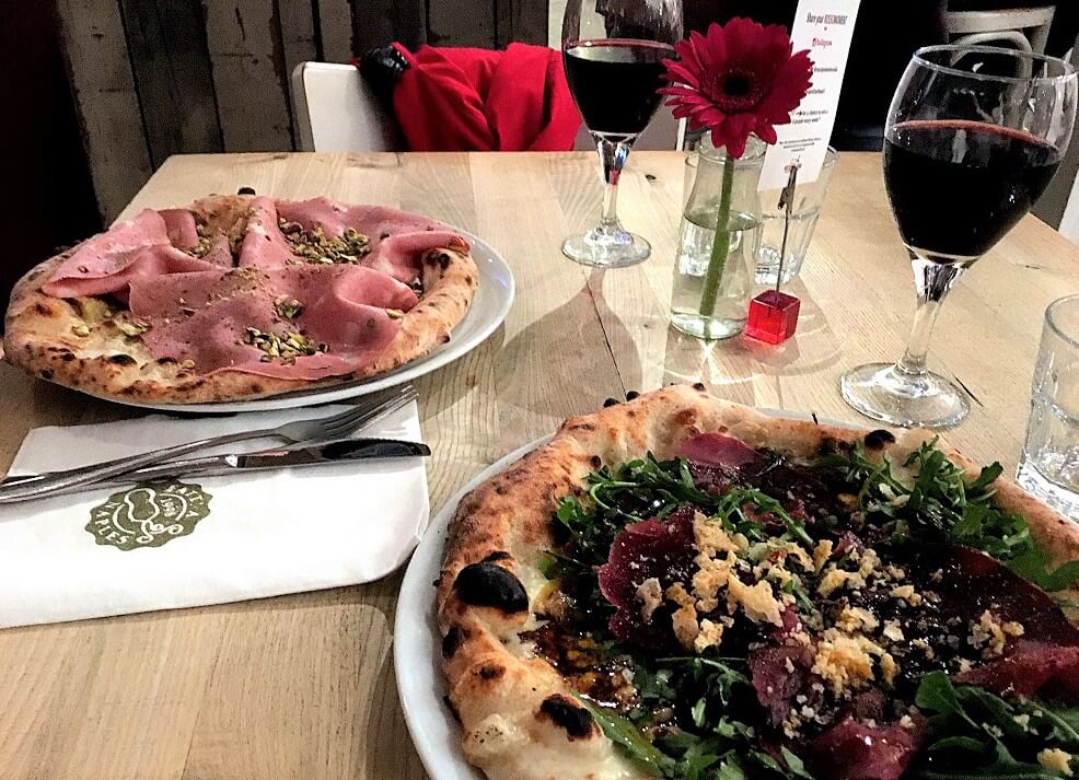 Pizzas du Rossopomodoro la meilleure pizzeria de Londres