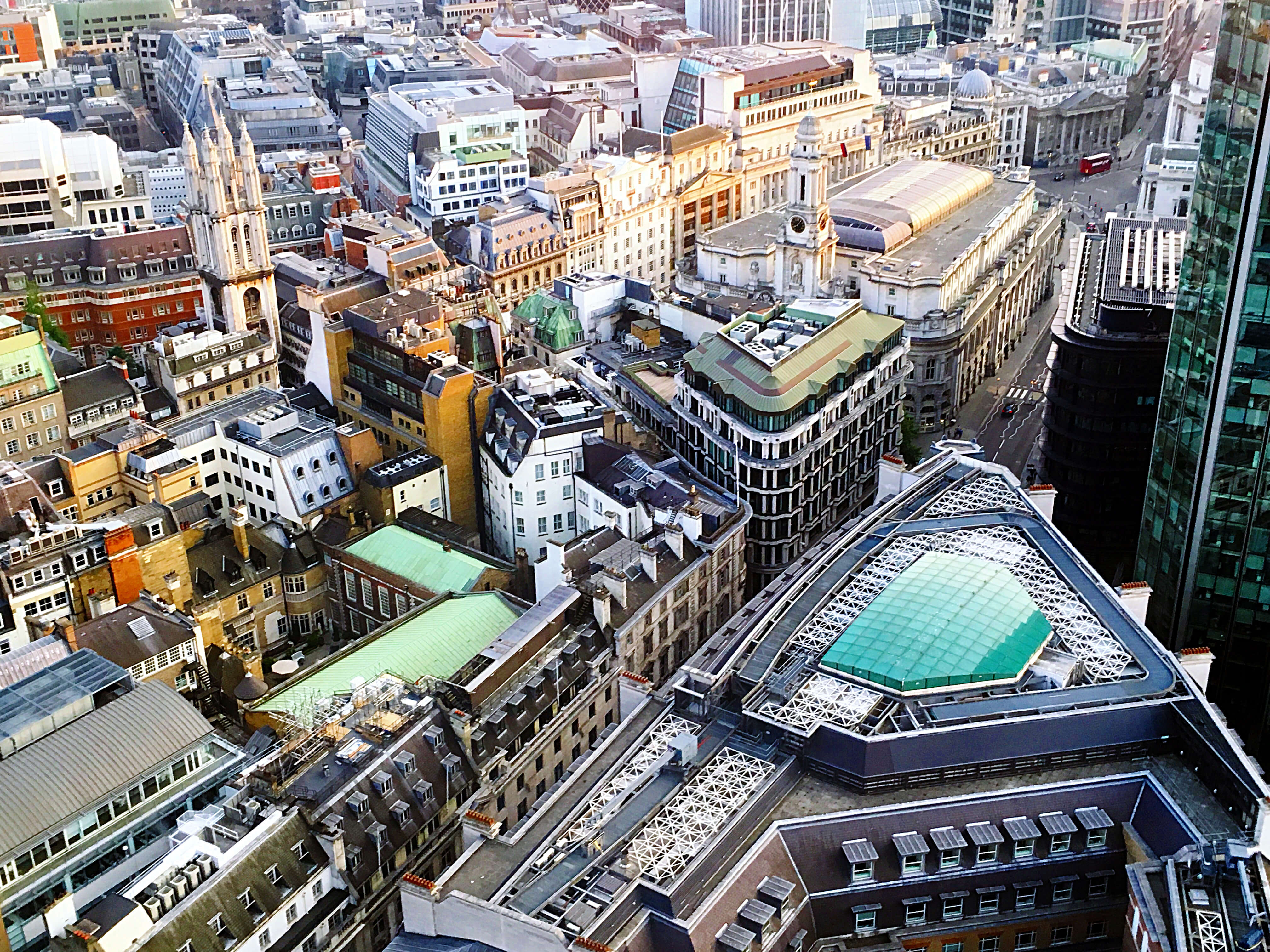 Vue sur les rues de Londres depuis le City Social
