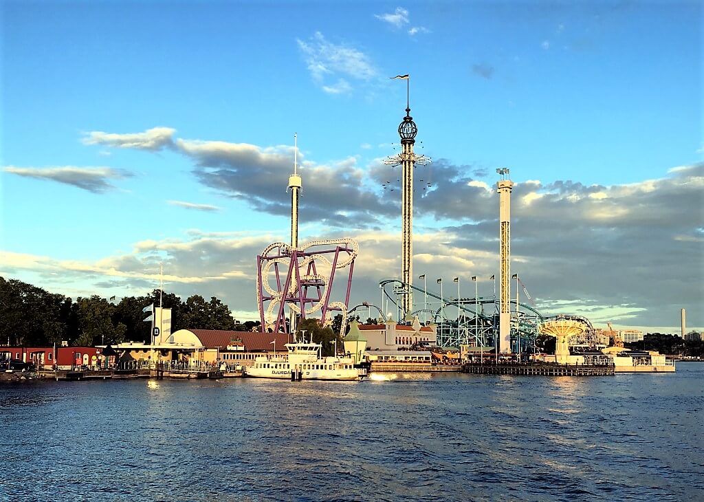 La fête foraine Gröna Lund Tivoli à Djurgarden à Stockholm
