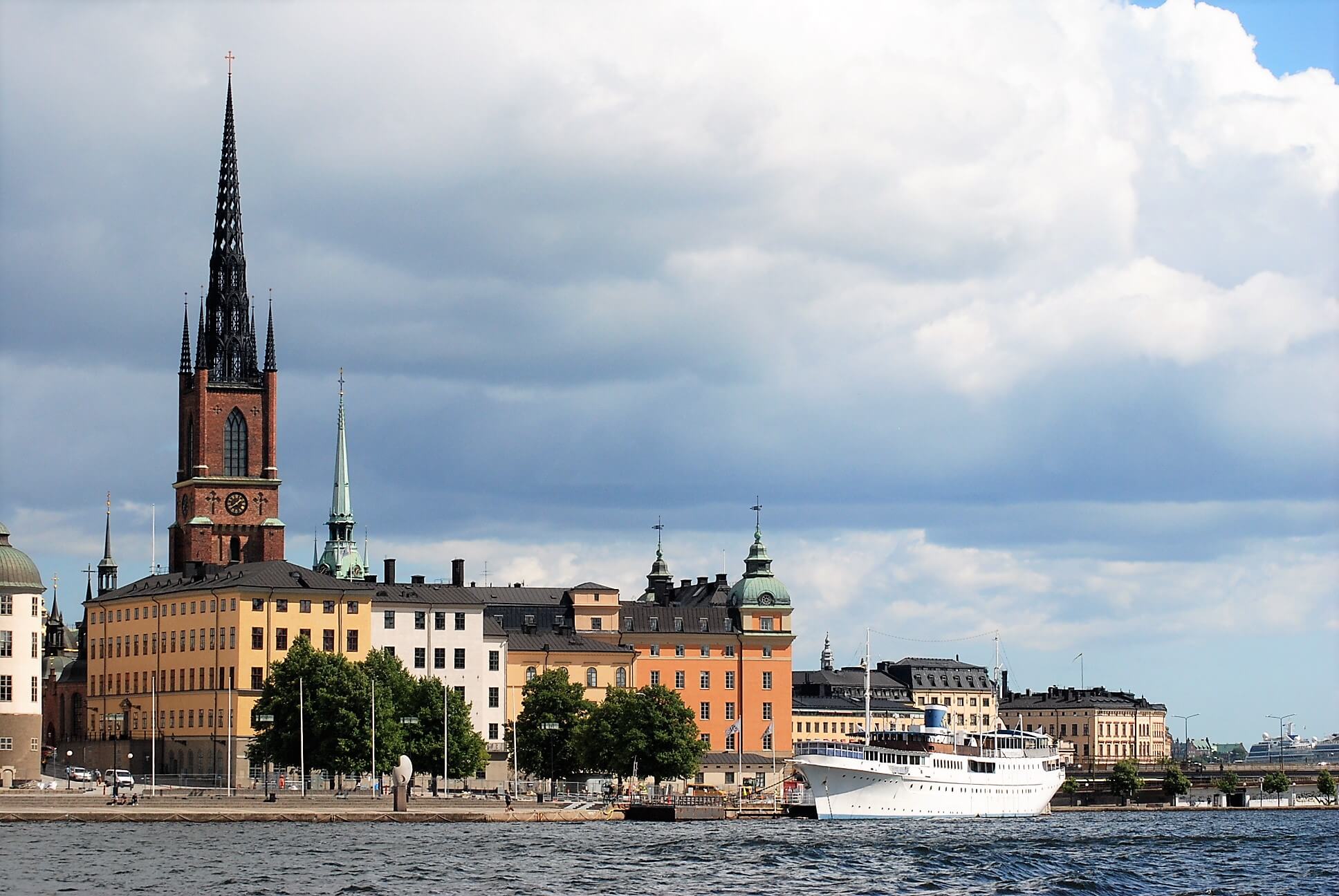 Vue sur Stockholm depuis l'excursion en bateau