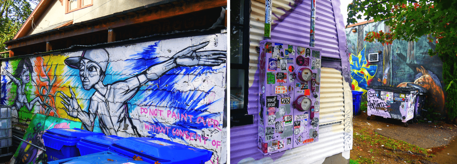 Les rue alternatives de Portland Oregon