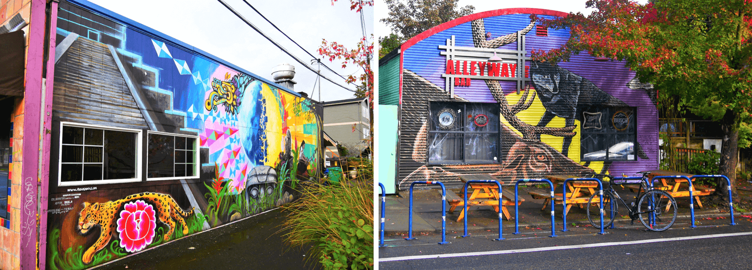 Les rues colorées de Portland