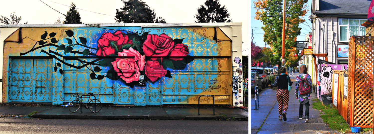 Street art Alberta Street à Portland Oregon