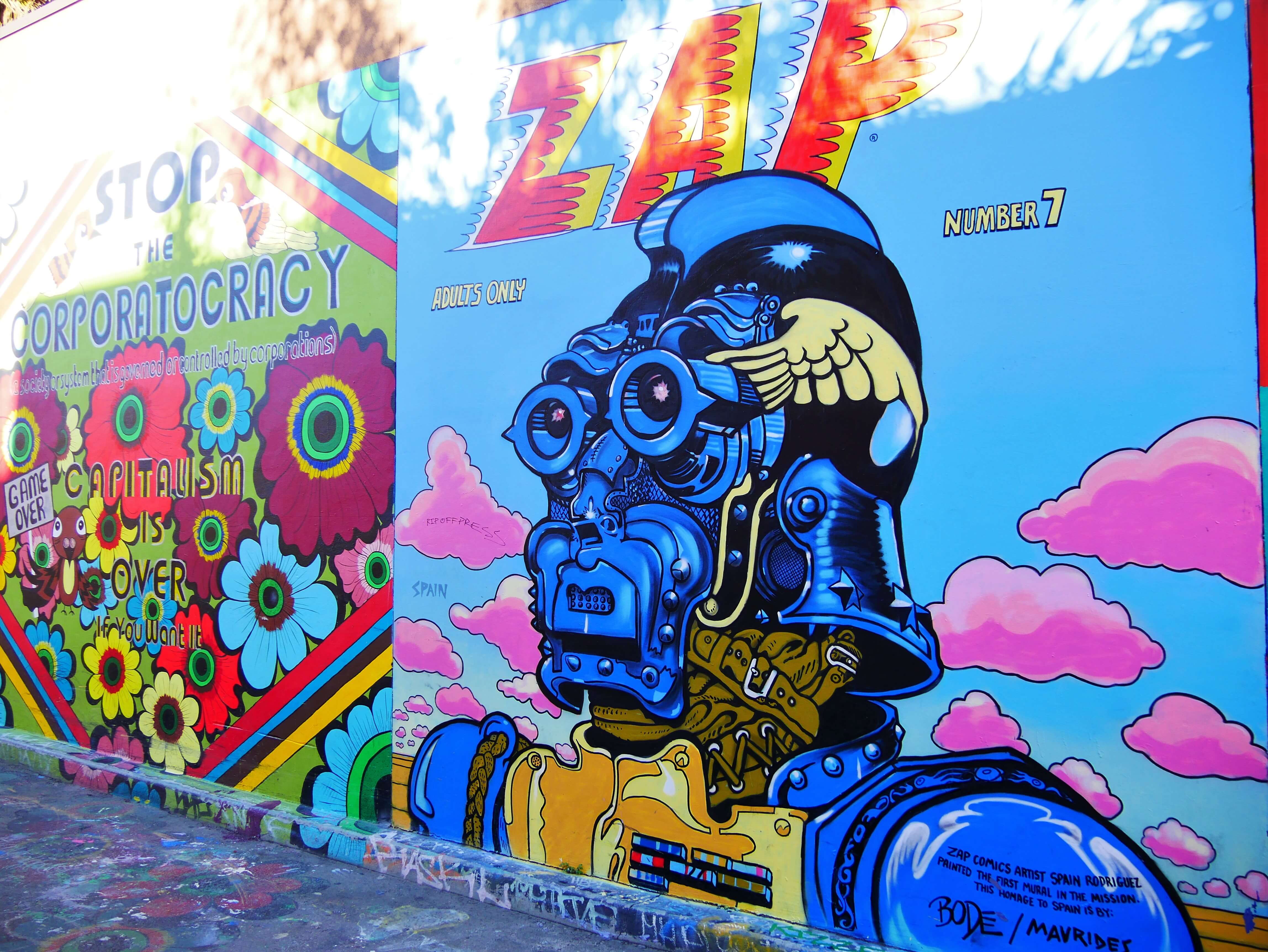 Fresque de Mission District Street art San Francisco