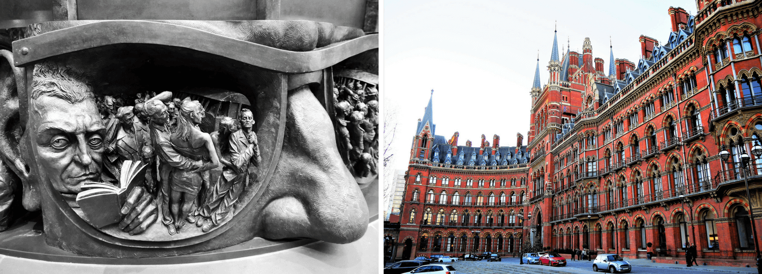 La gare de St-Pancras à Londres