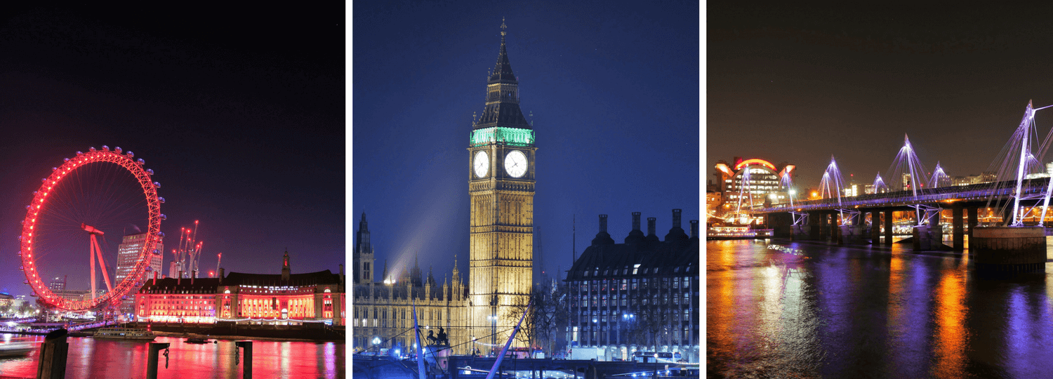 Les quais de la tamise la nuit