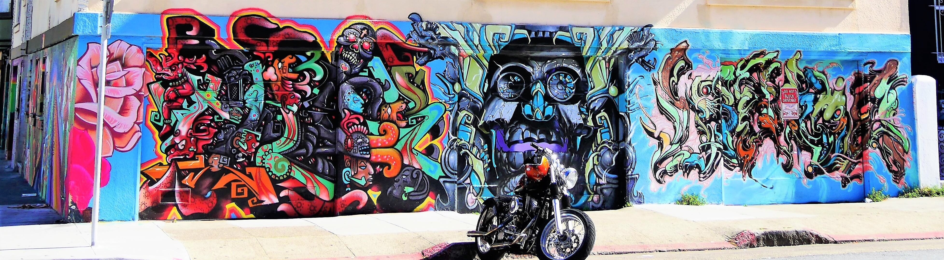 Rue de Mission District à San Francisco street art