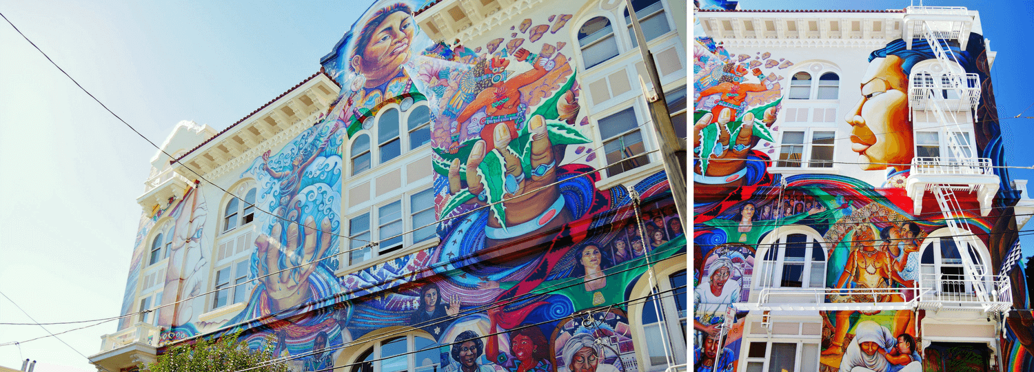 Women's building à Mision District street art à San Francisco