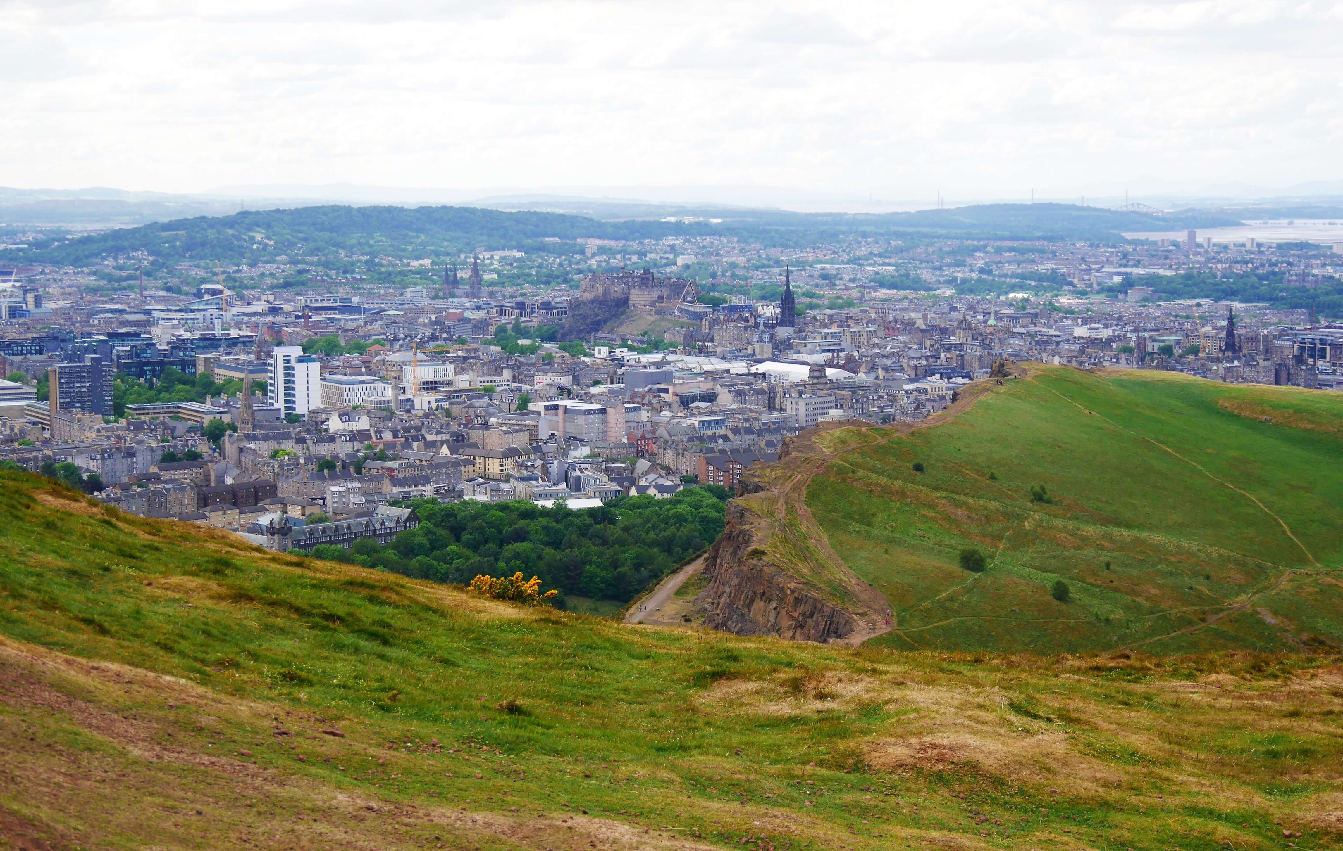 Arthur's seat vue sur Edimbourg Ecosse