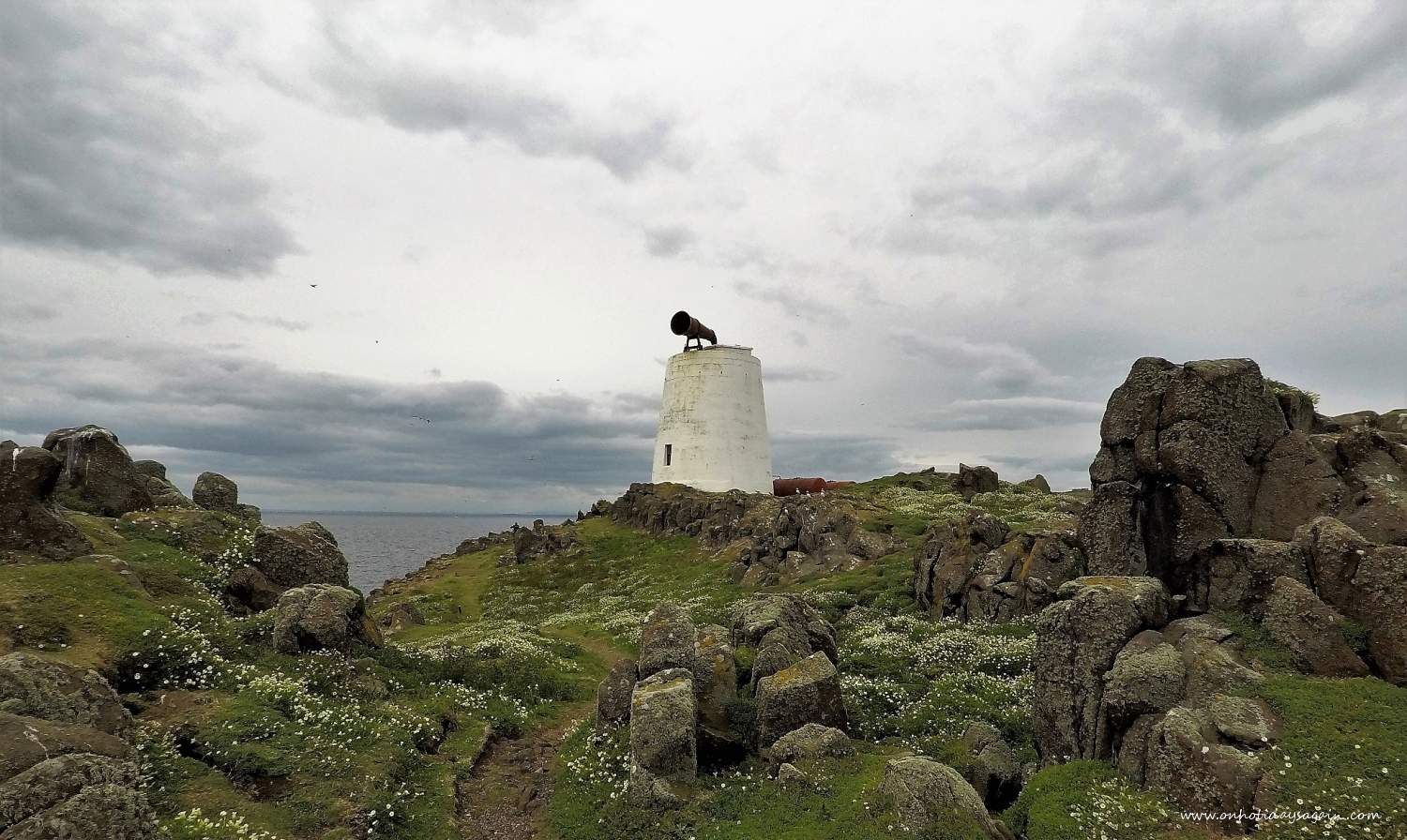Paysage de l'Ile de May en Ecosse
