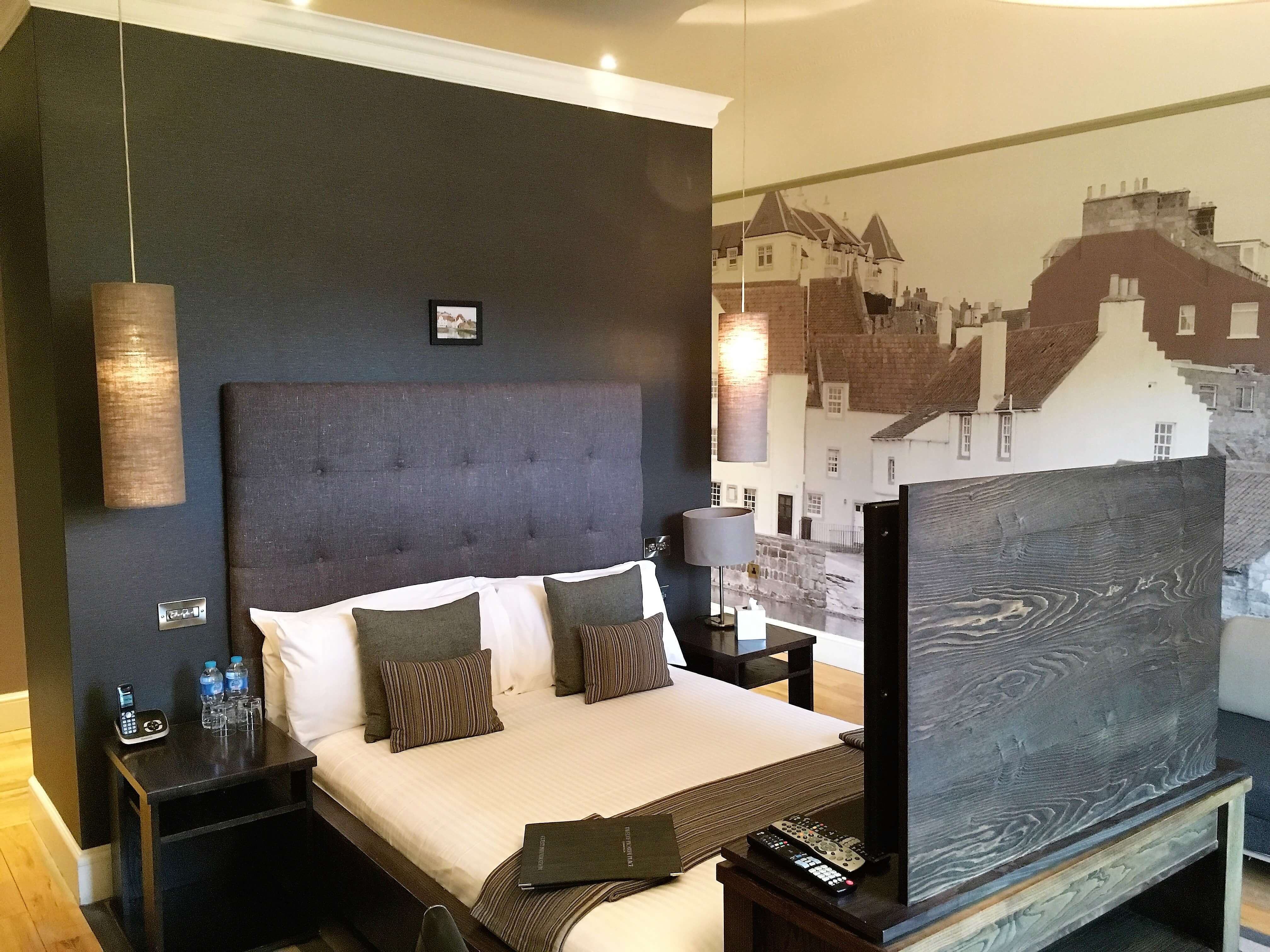 Notre chambre hôtel au Twelve piccardy place à Edimbourg