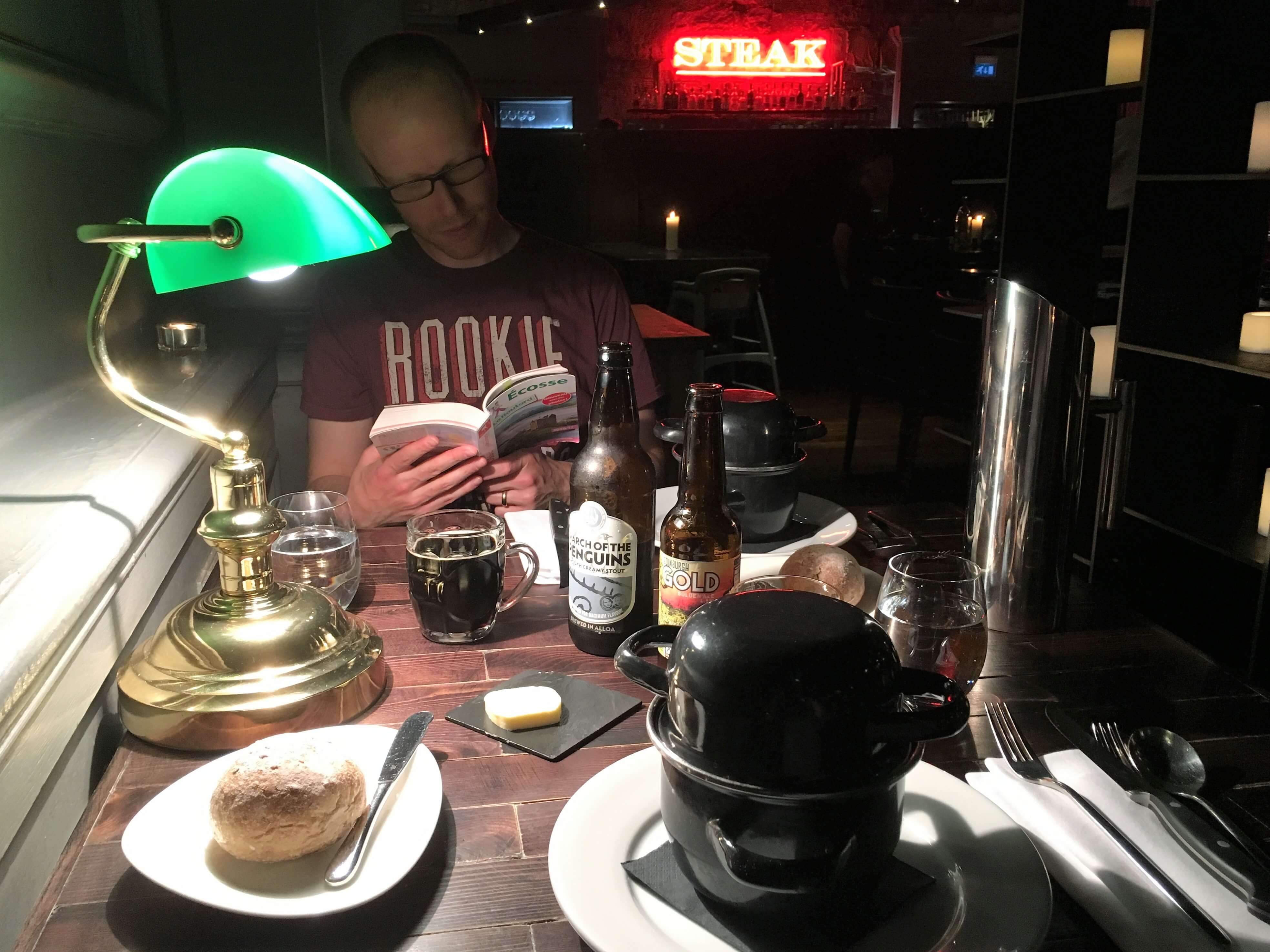 Steak and bones restaurant à Edimbourg Ecosse