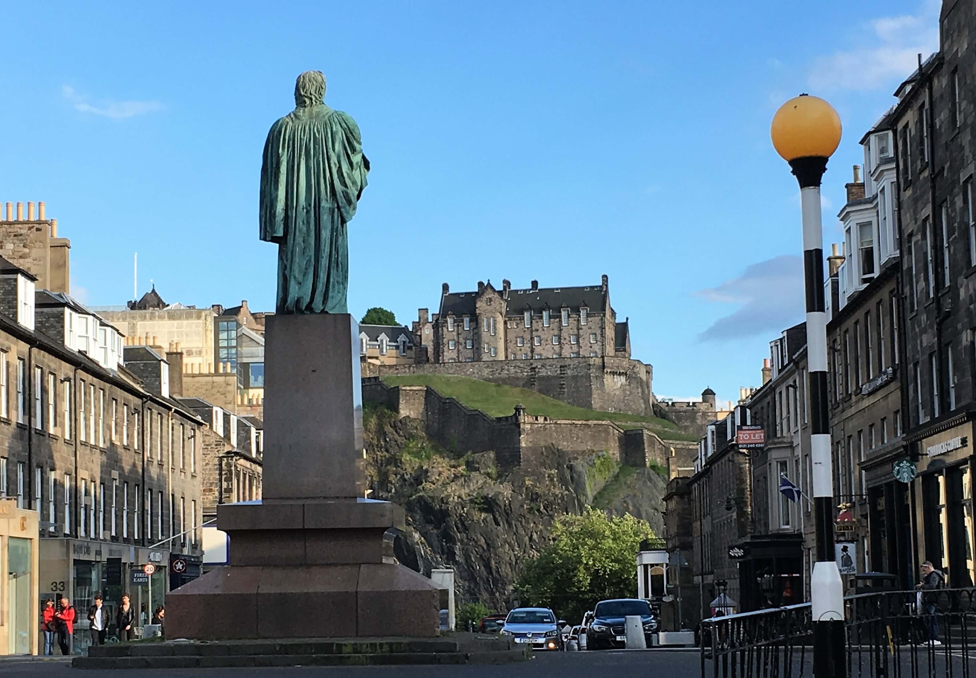 Vue sur le château d'Edimbourg Ecosse