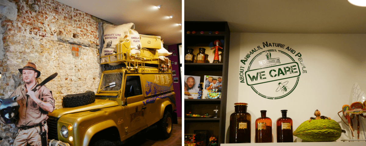 The Chocolate Line boutique originale de chocolats artisanaux à Bruges