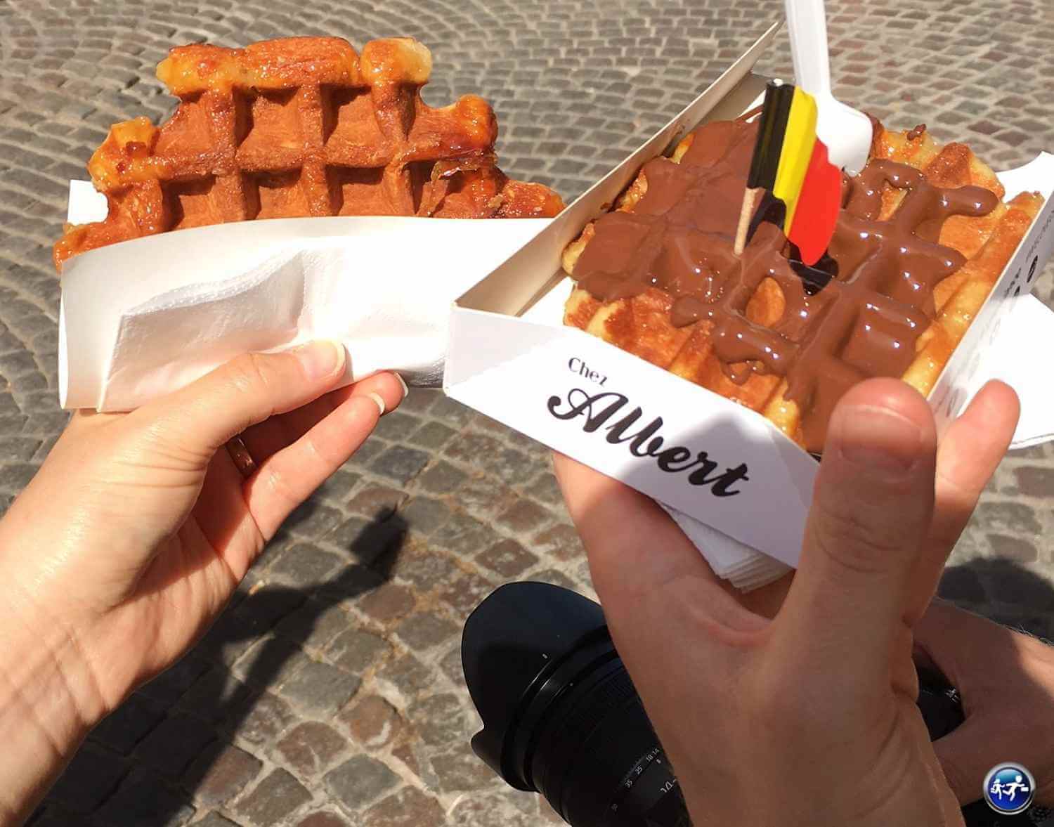Gaufre à manger à Bruges