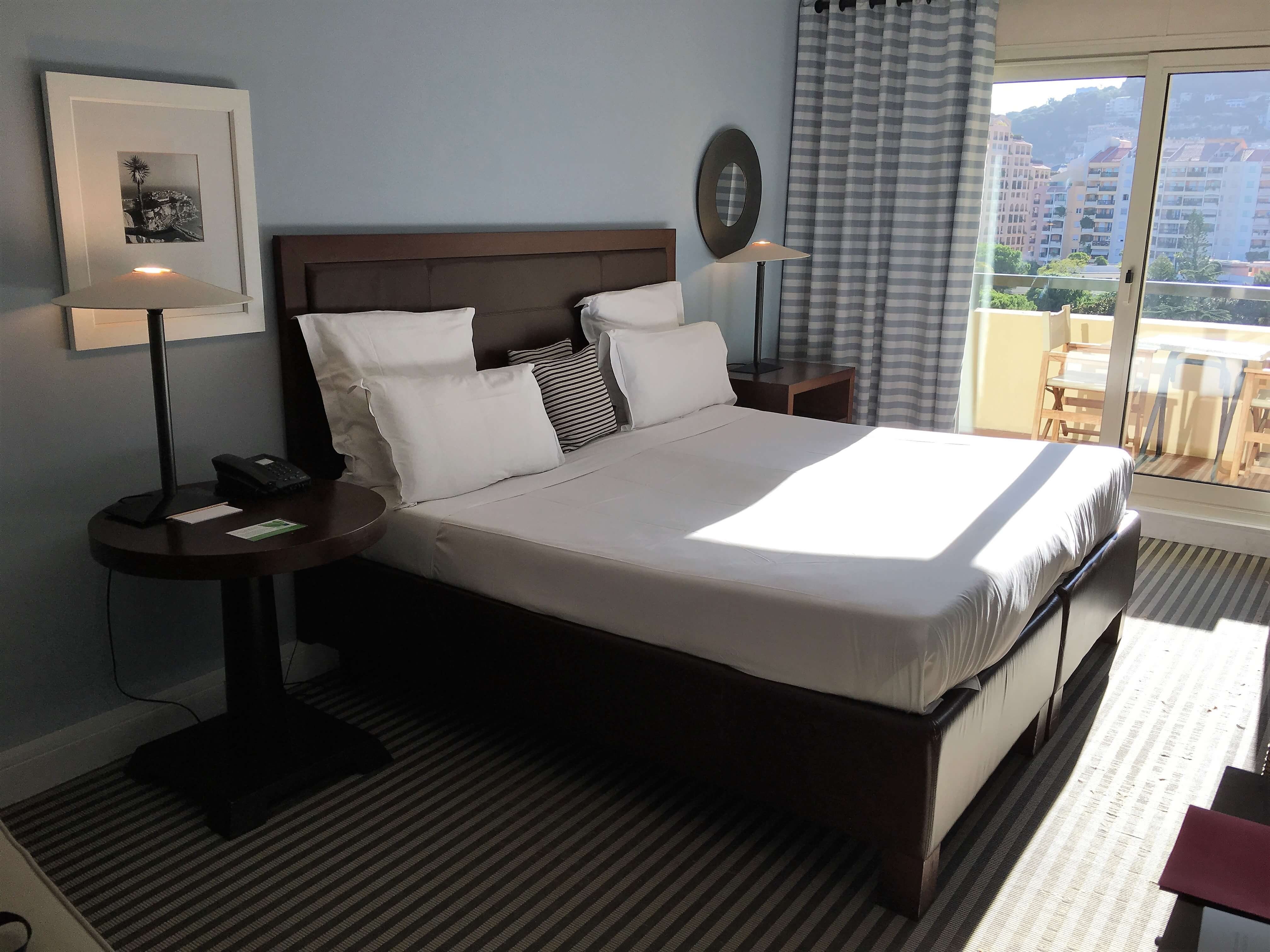 Notre chambre à l'hôtel Columbus à Monaco