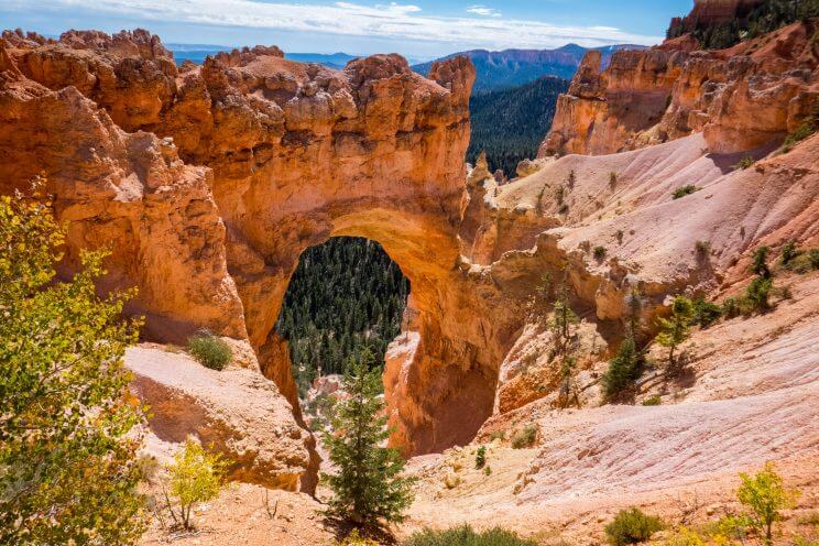 Natural Bridge à Bryce Canyon en Utah