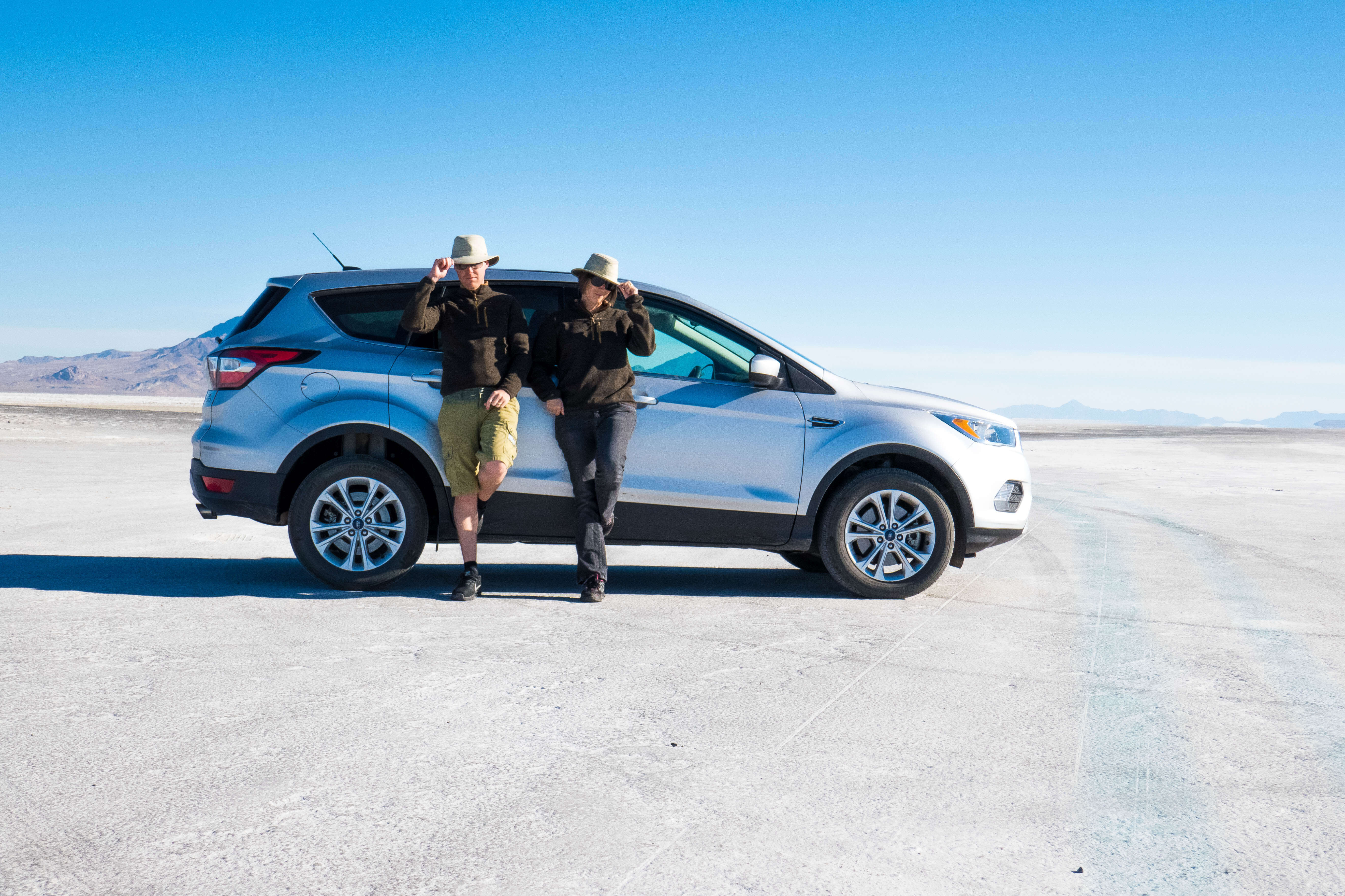 Le désert de sel de Bonneville Salt Flats