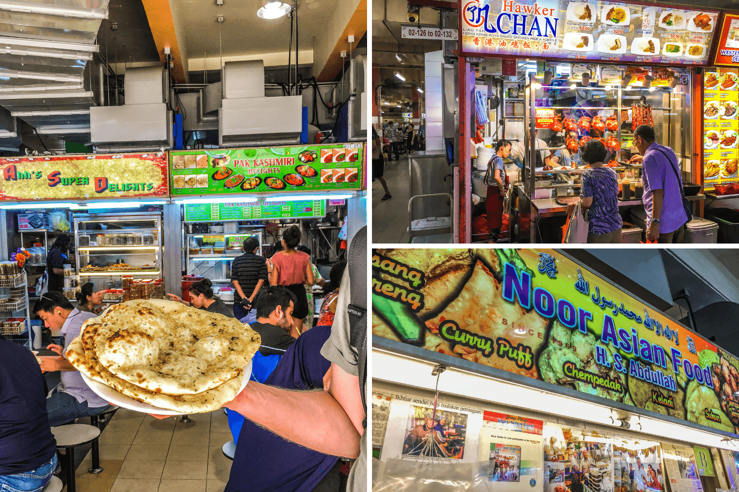 Hawker pour manger à Singapour