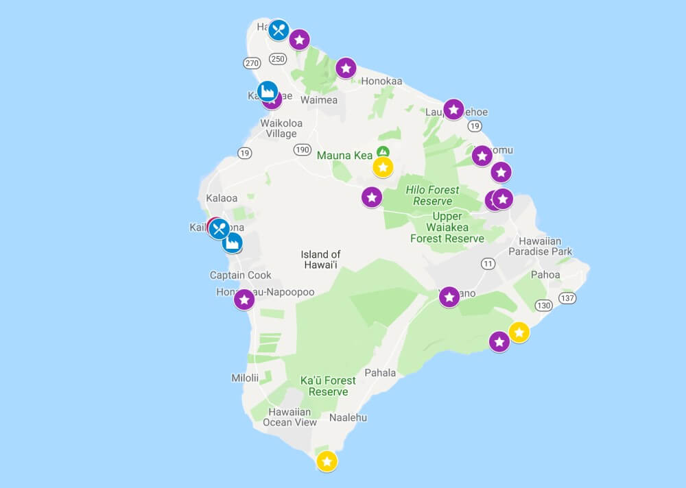 Carte visiter Big Island
