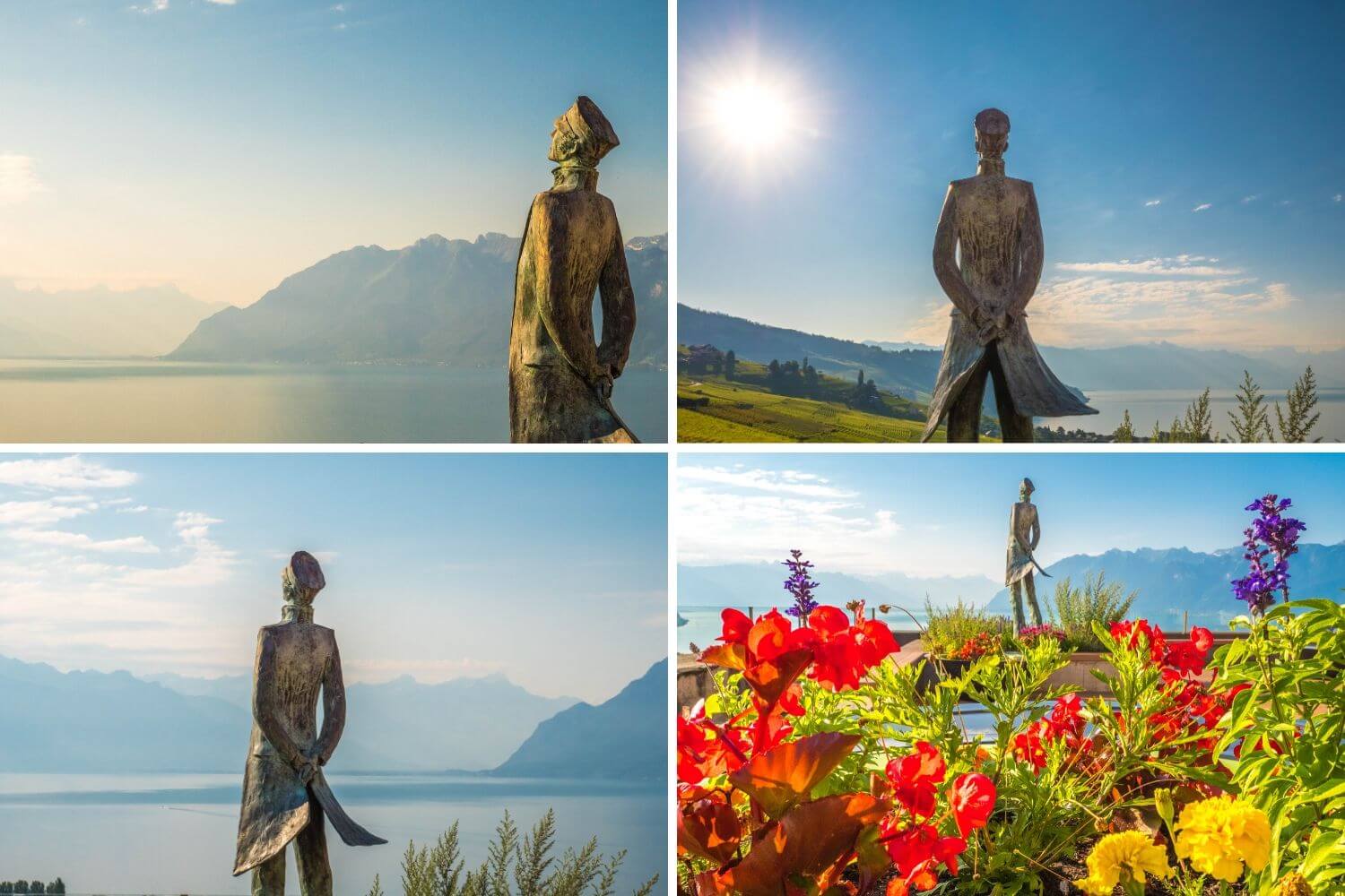 Statue Corto Maltese à Grandvaux Terrasses de Lavaux