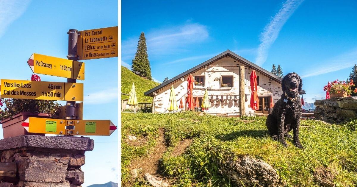 Départ de la marche et restaurant du Lac Lioson
