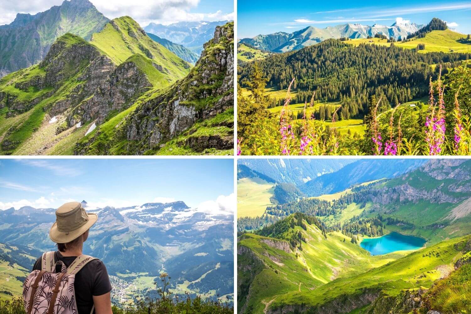 Panoramas de la randonnée jusqu'au Pic Chaussy autour du Lac Lioson