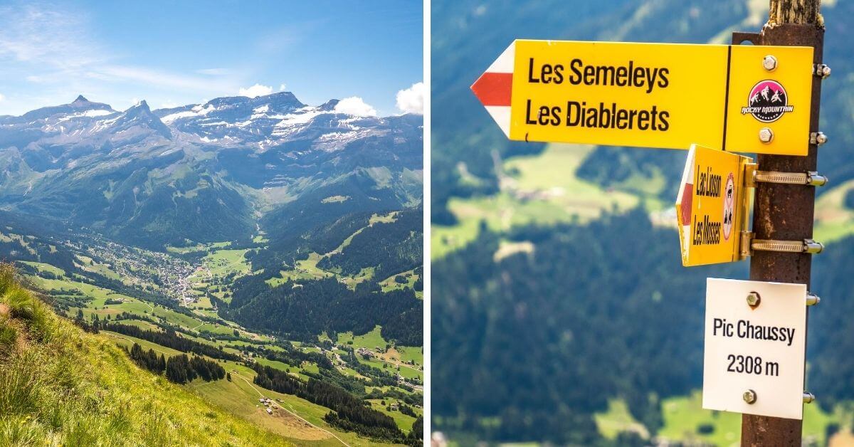 Vue sur la vallée, avant le sommet du Pic Chaussy