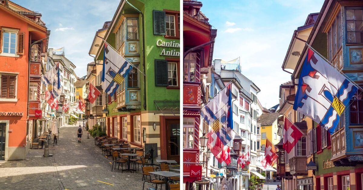 Balade dans l'Augustinergasse vieille ville Zurich