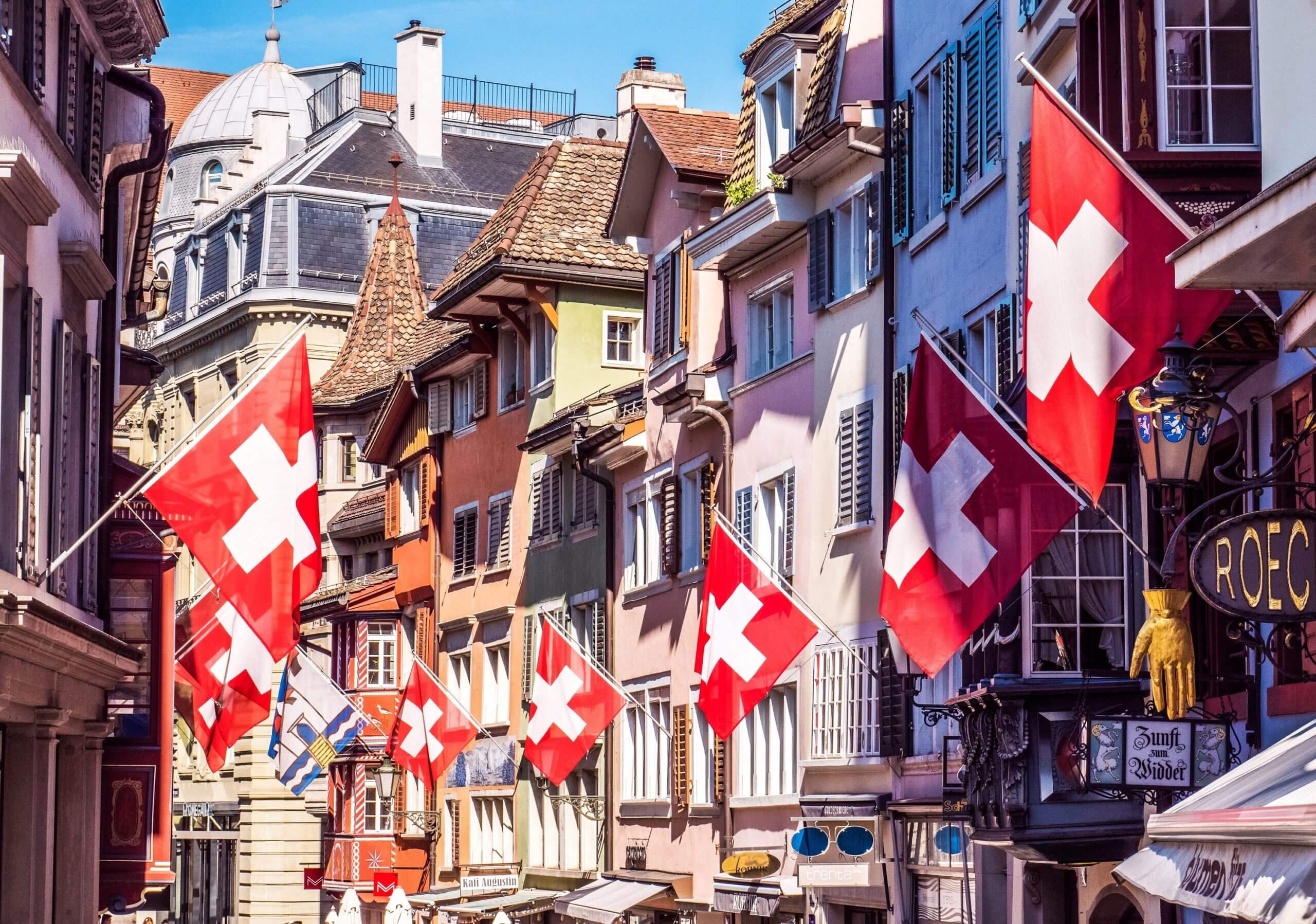 Voir l'Augustinergasse vieille ville Zurich