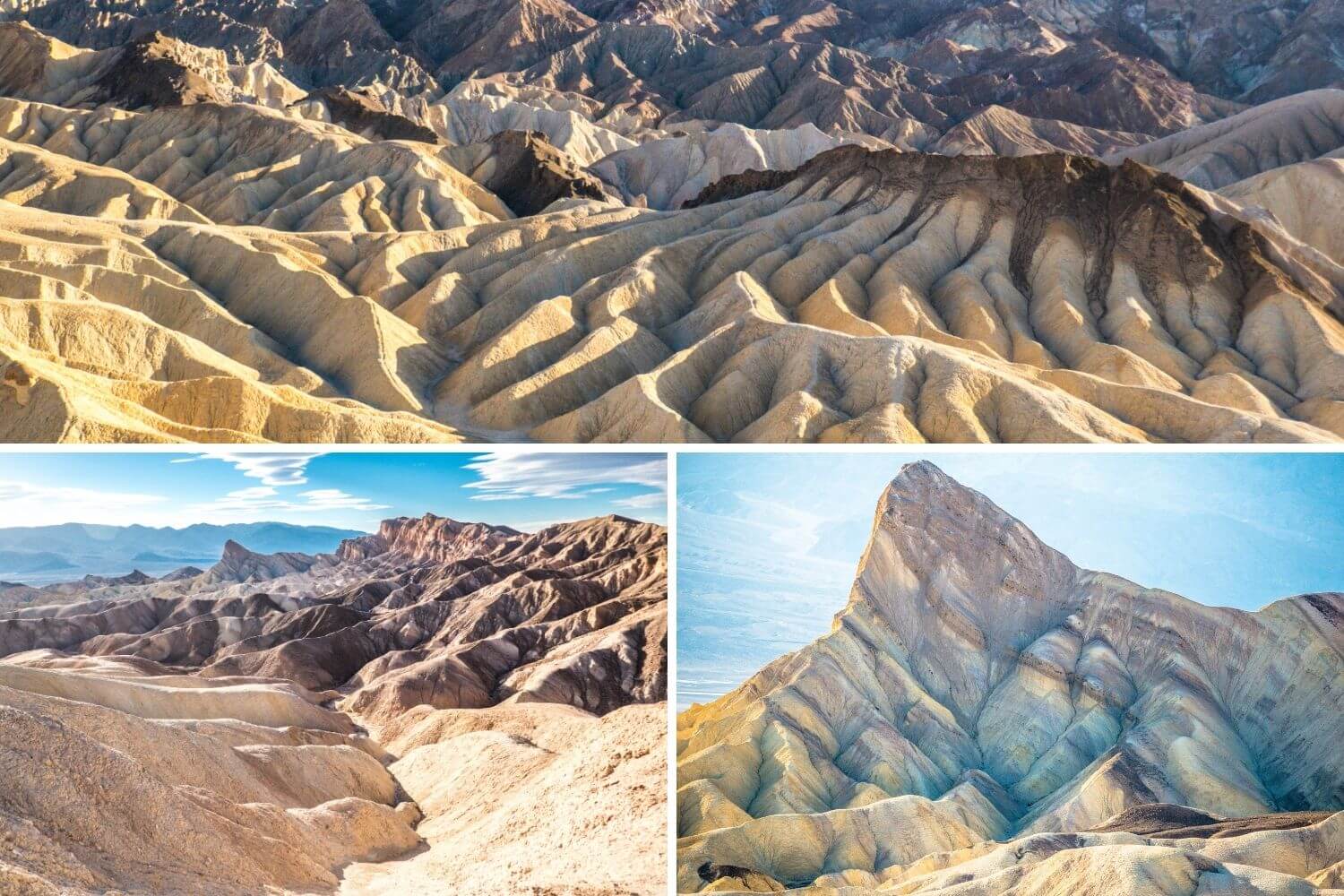Badlands Zabriskie désert Death Valley