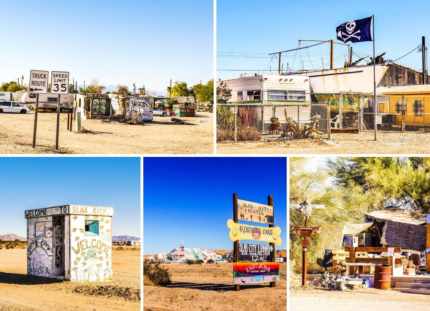 Bombay Beach et Slab City désert Californie Salton Sea