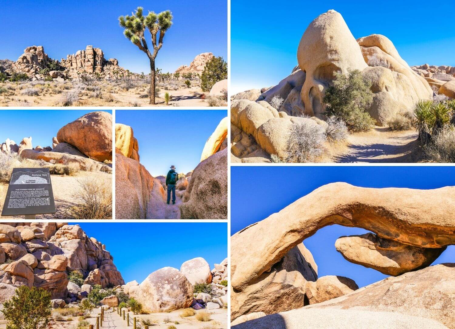 Roches granites désert californien Joshua Tree