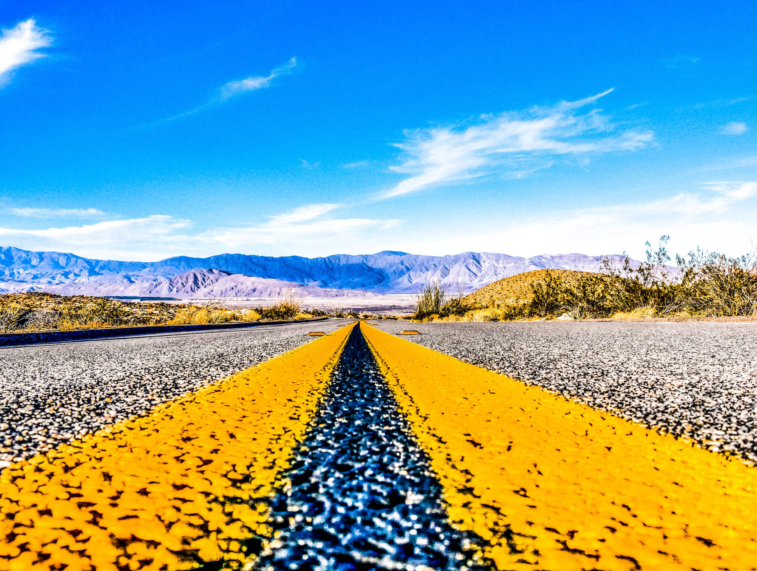 Route désert californien Anza Borrego State Park