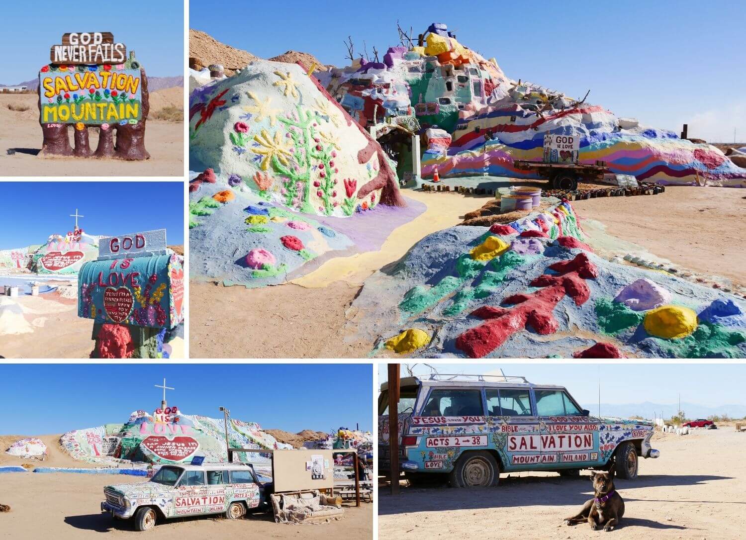 Salvation Mountain désert Californie Salton Sea
