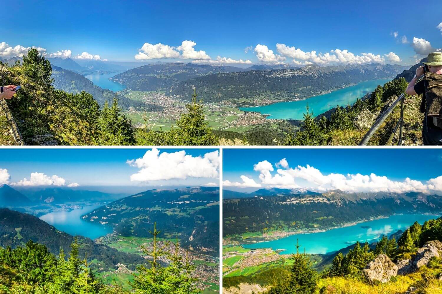Vue sur lacs de Thoune et Brienz Panoramaweg Schynige Platte