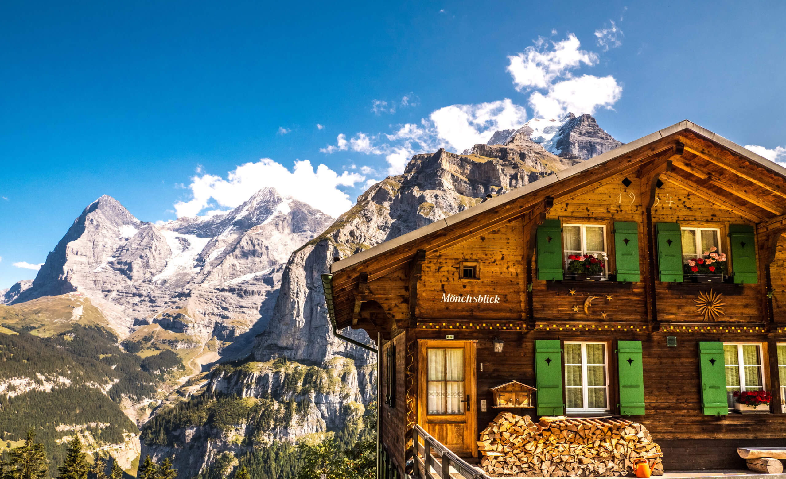 Murren vue Eiger Monch