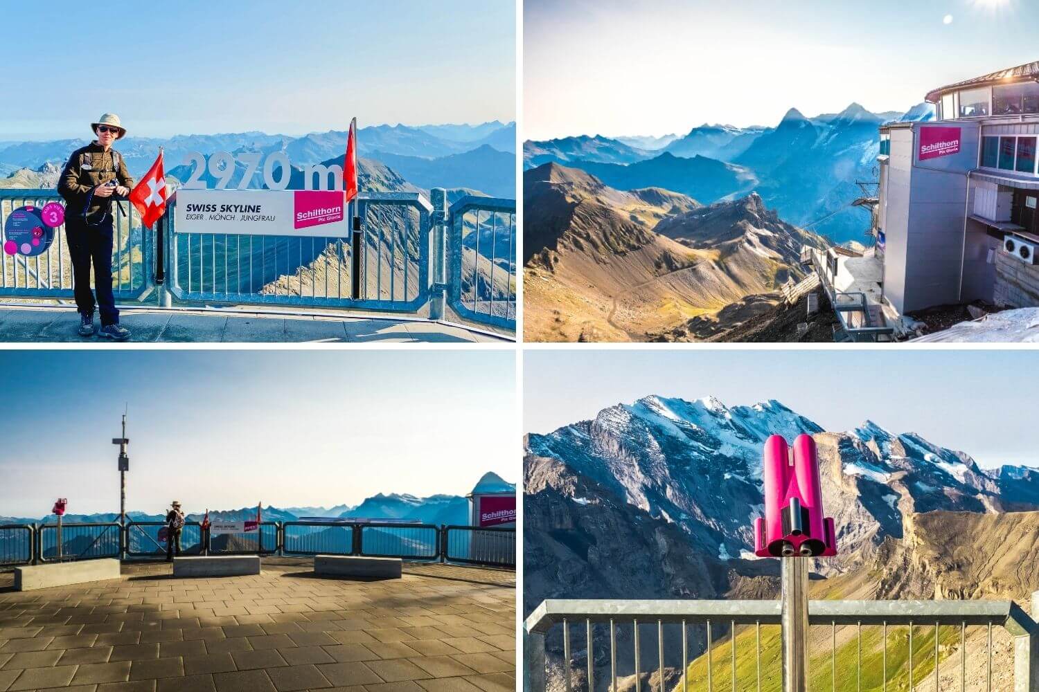 Piz Gloria Schilthorn Skyline view