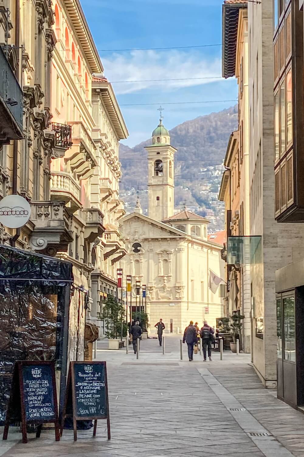 Rue à Lugano Vieille ville
