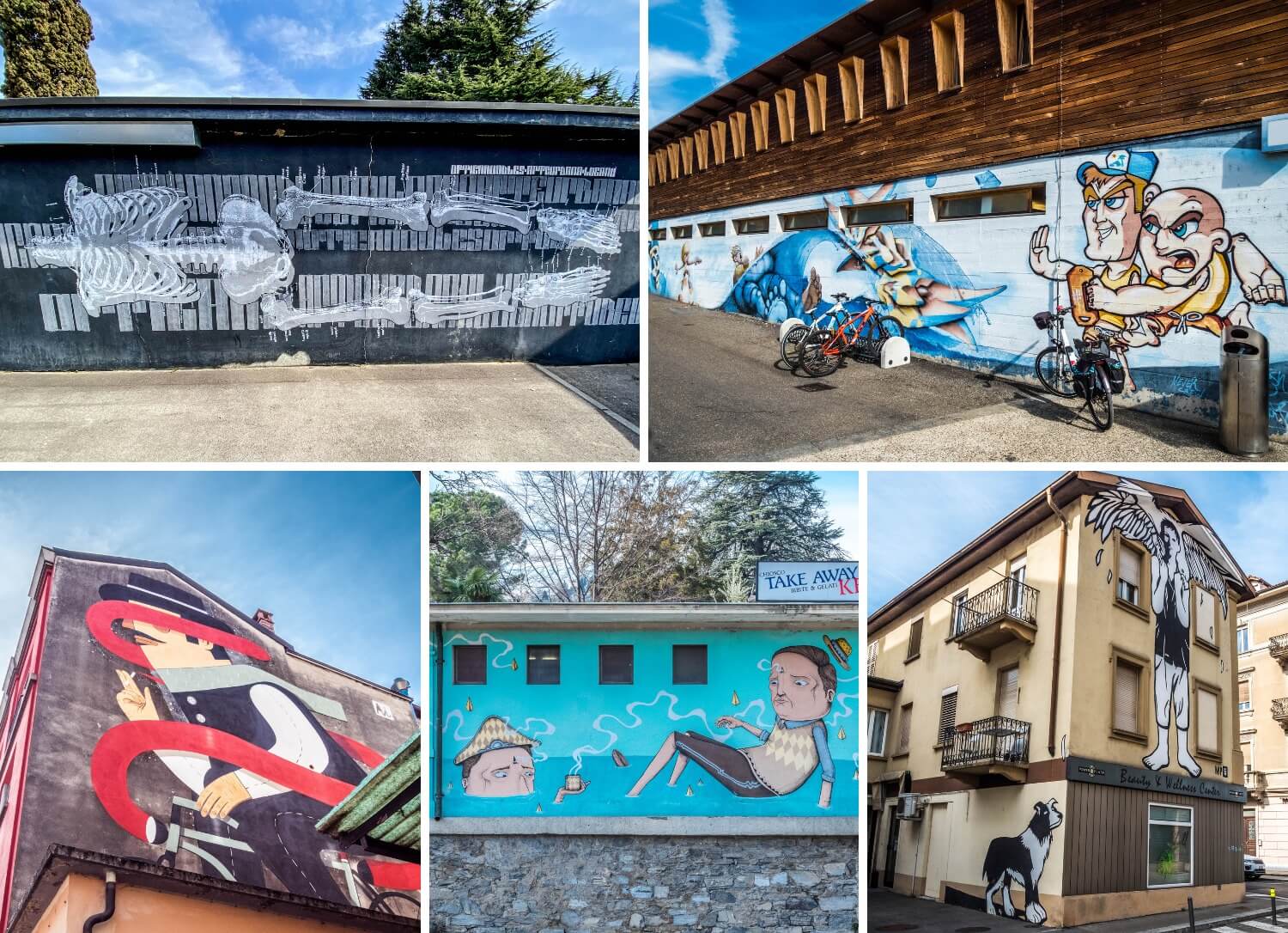 Street art à Lugano fresques
