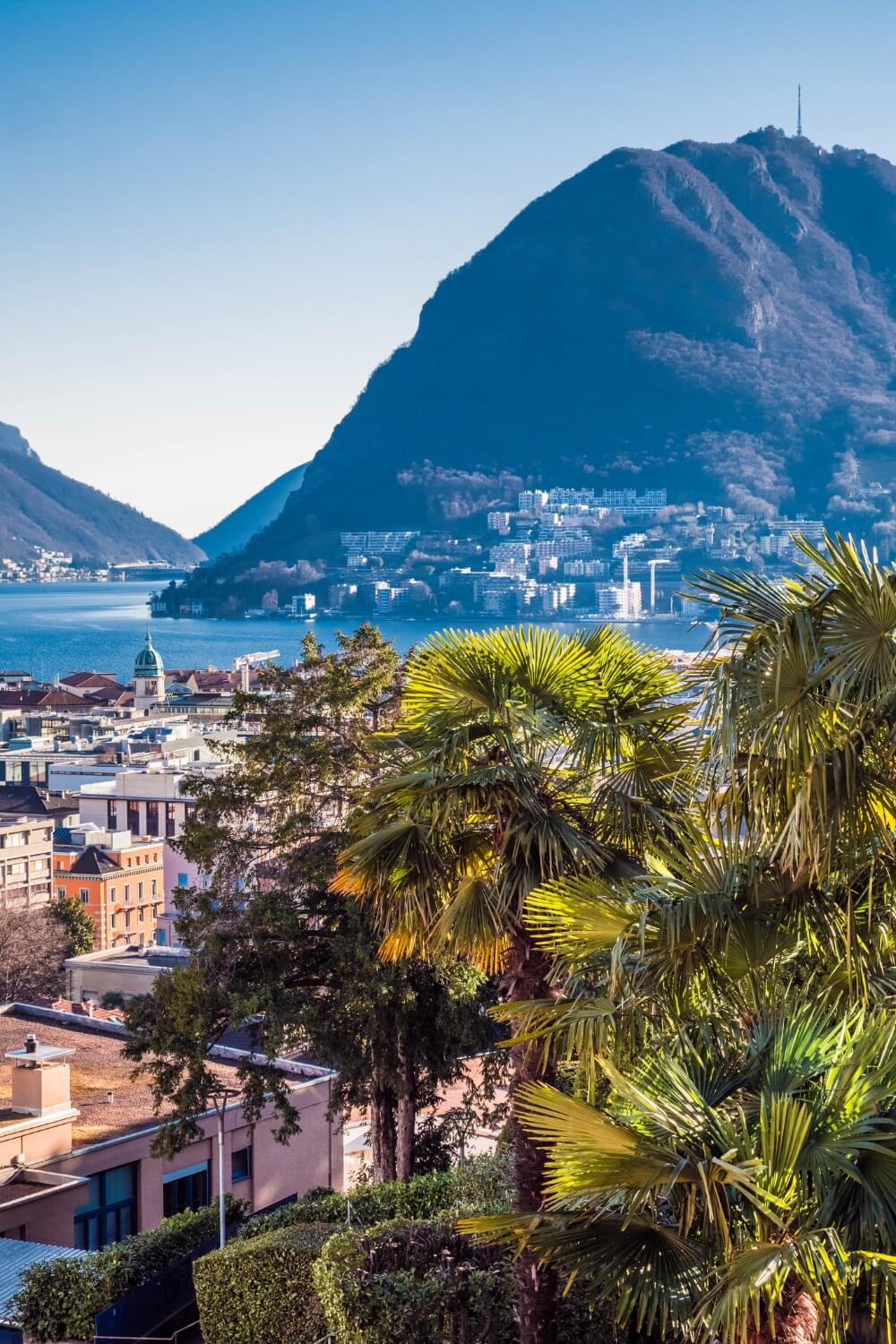 Vue sur Lugano et son lac