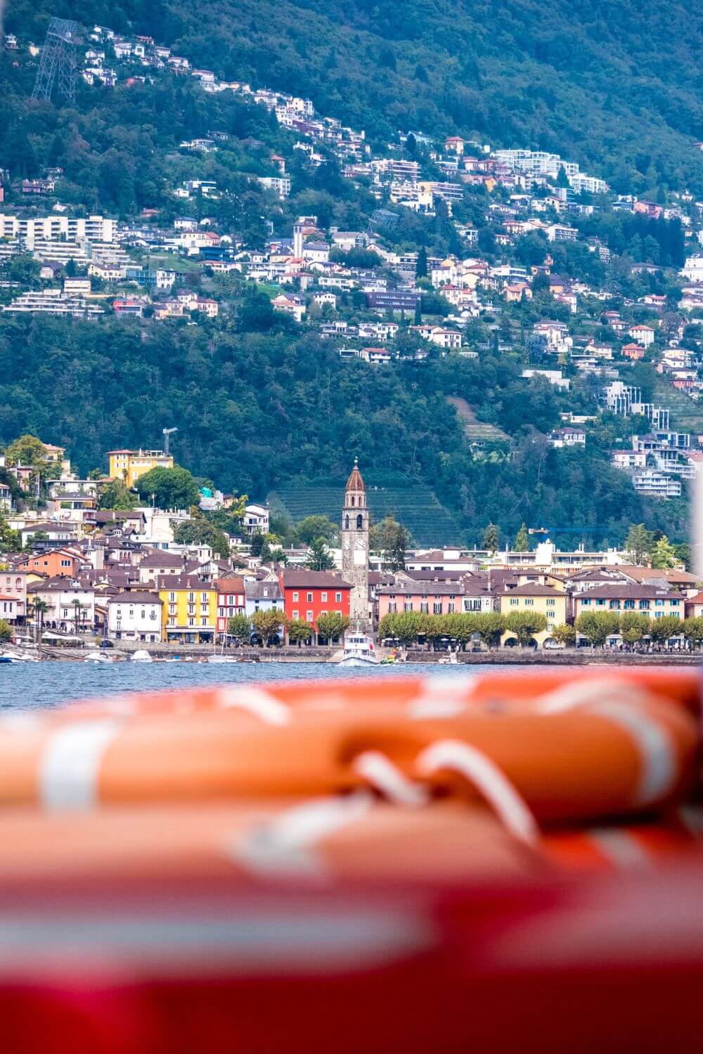 Ascona depuis bateau Tessin