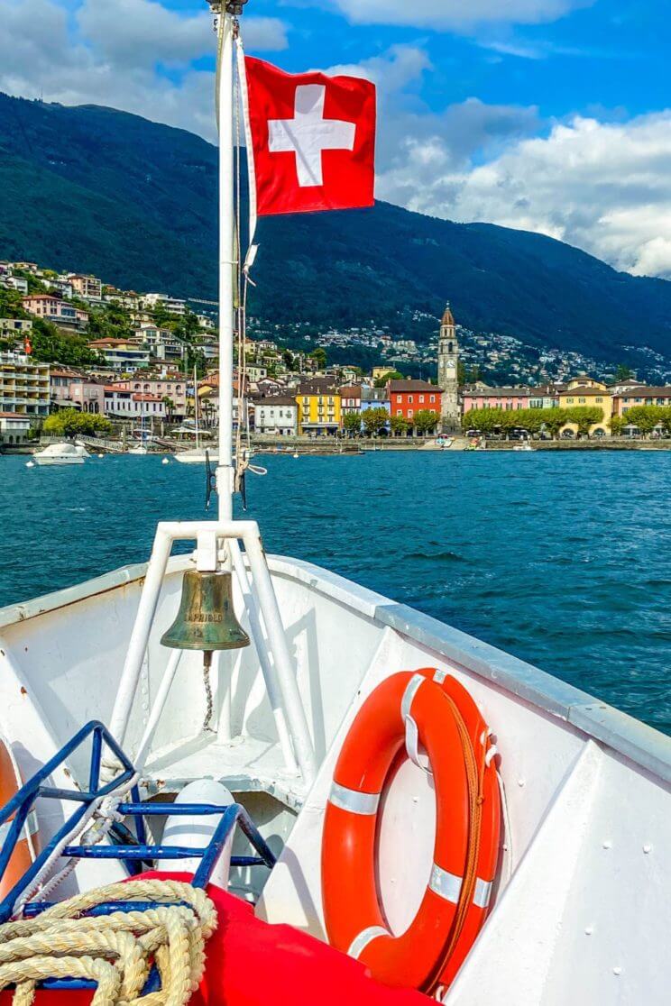 Bateau de ile de Brissago à Ascona Tessin