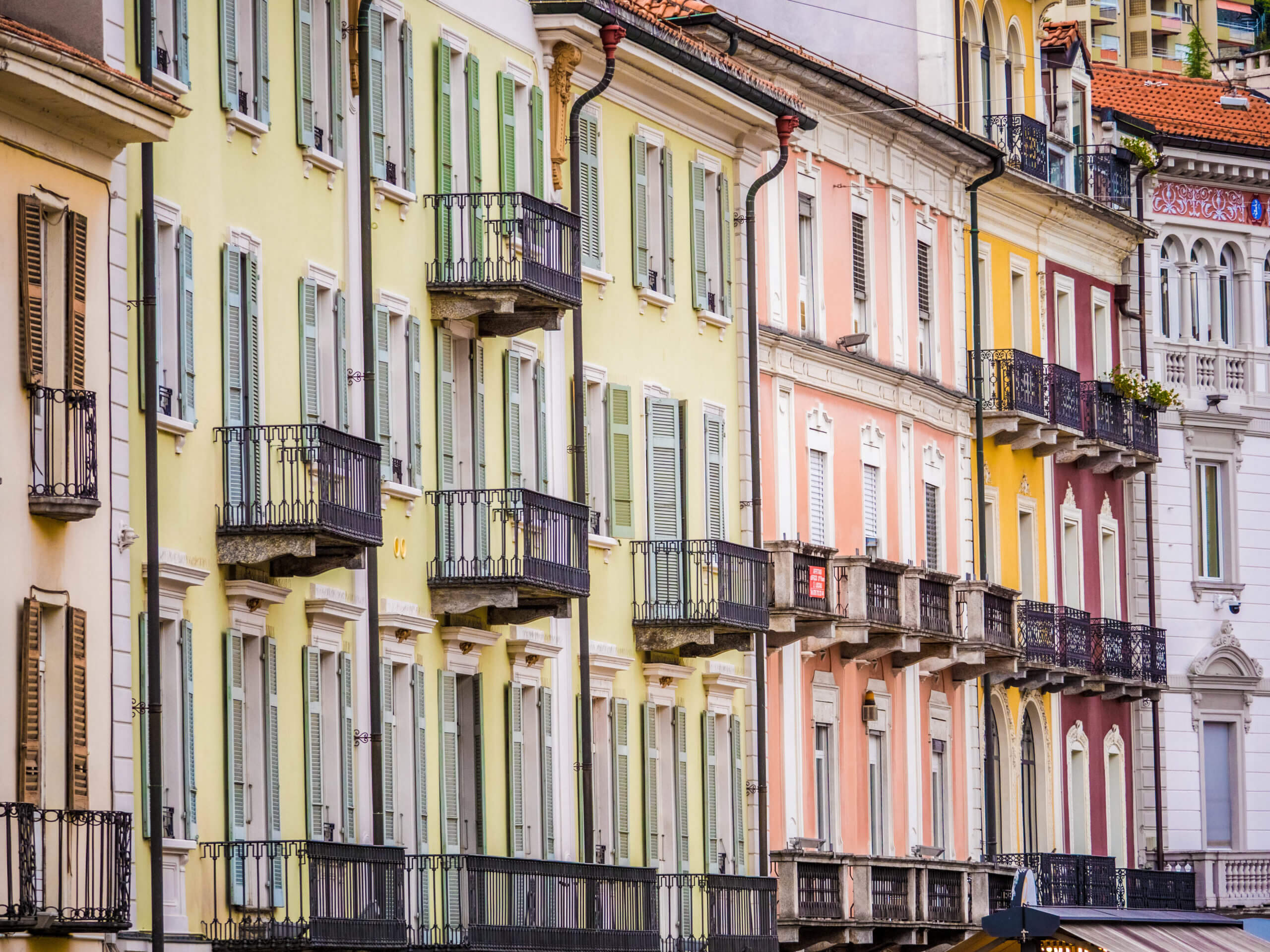 Bâtiments Piazza Grande à visiter Locarno