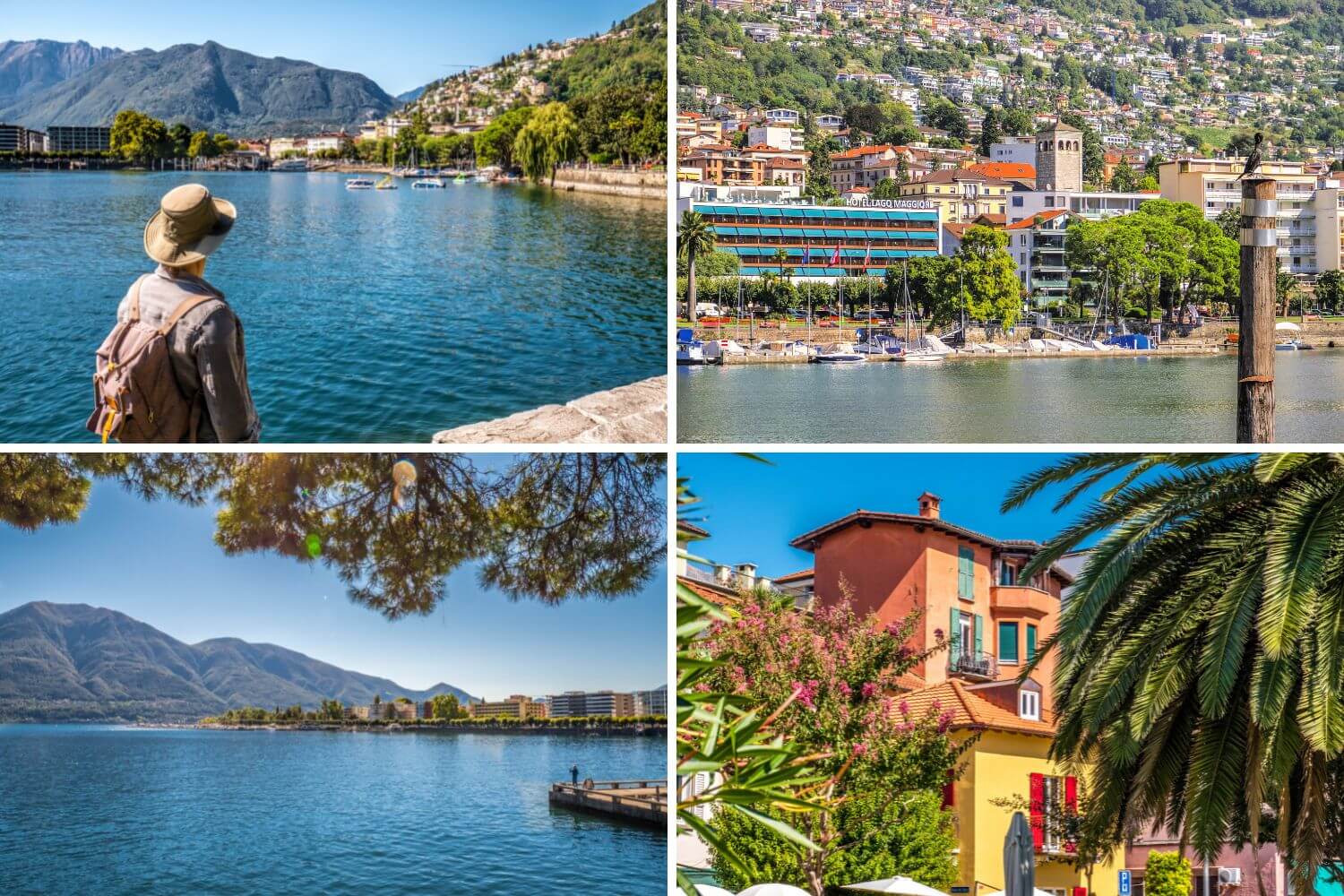 Bord du lac Majeur Locarno Tessin Suisse