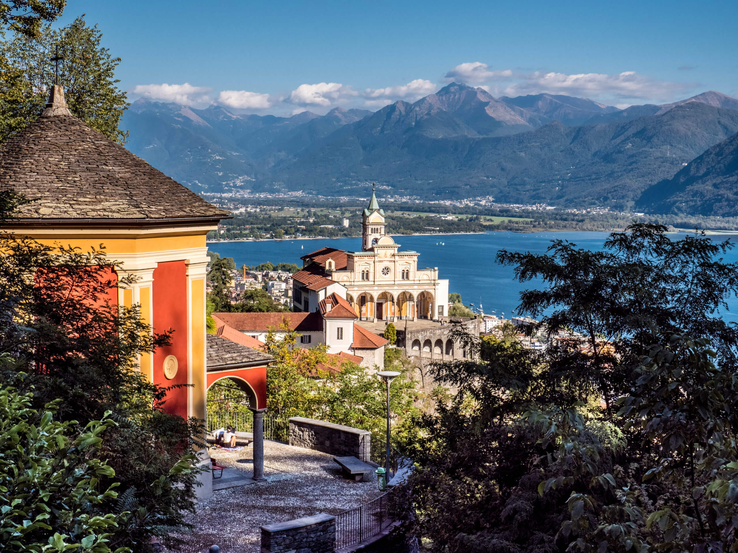 Panorama Madonna del Sasso à visiter à Locarno Tessin